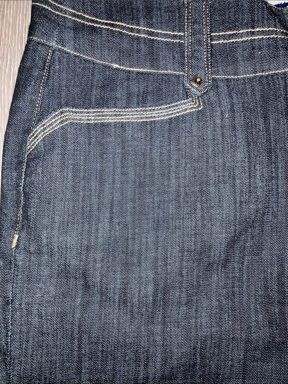 Ashley Stewart Dark Indigo Denim Bermuda Shorts